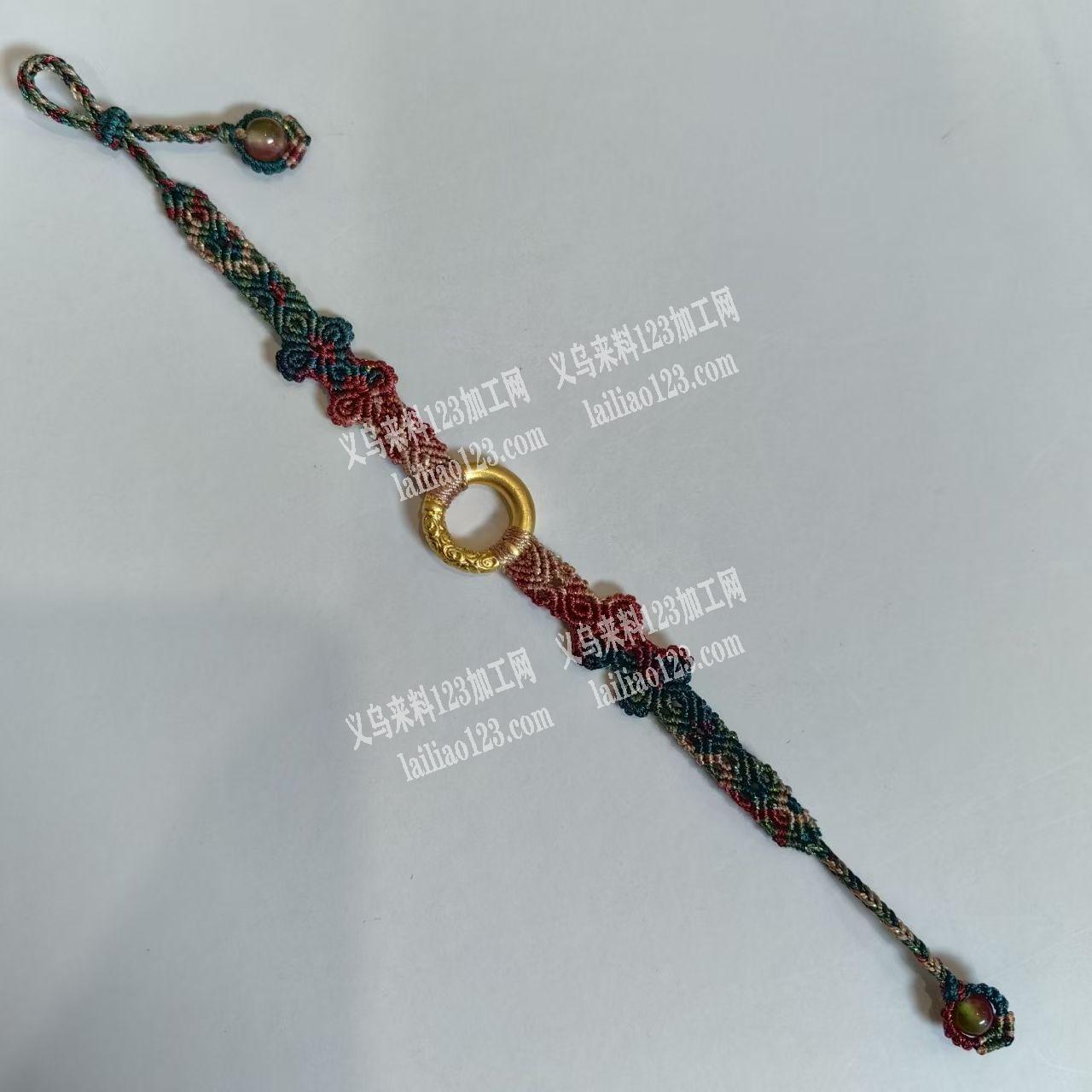 绳子编织打结的手工活外发，如图，寻找会做