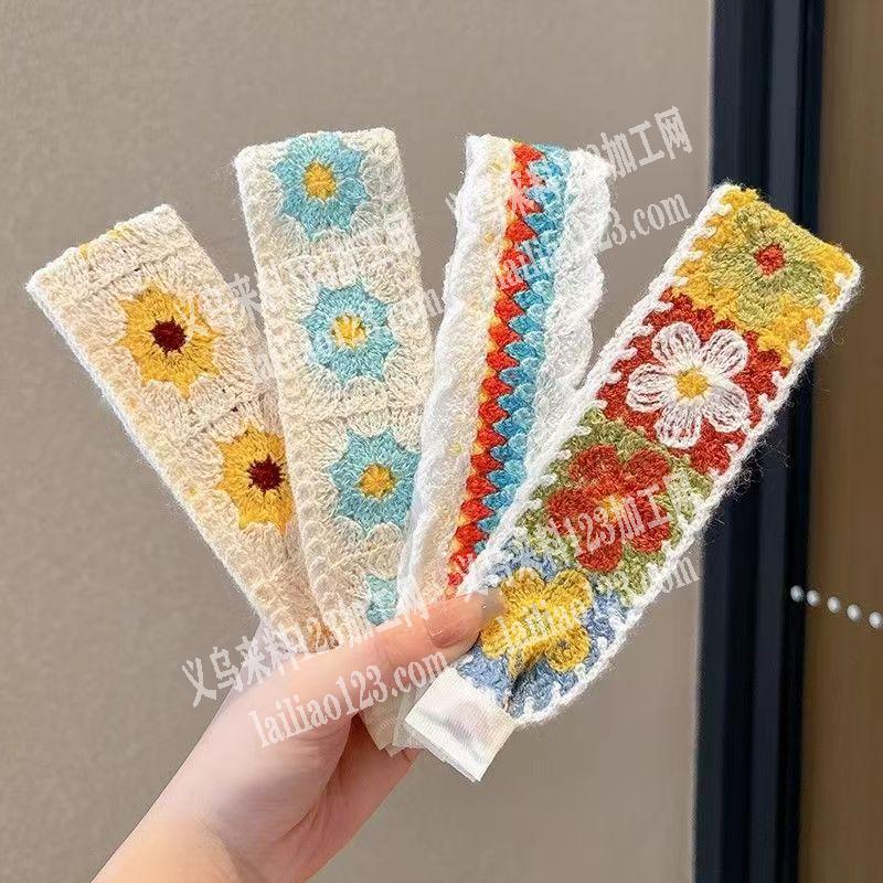 毛线钩针的发带订单，如图，寻找成品工厂，