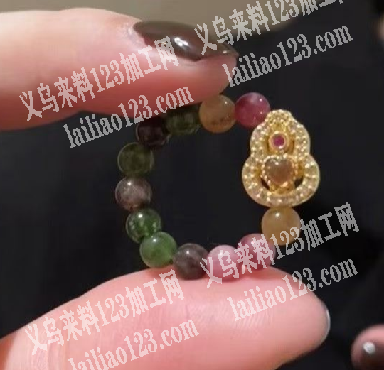 手工串珠的戒指成品订单，如图，寻找有现货