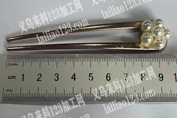 珍珠合金发夹订单，如图，寻找专业做这种发