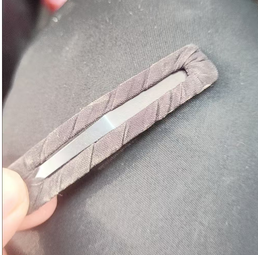 寻找BB夹子绕布条的手工活加工厂，如图，