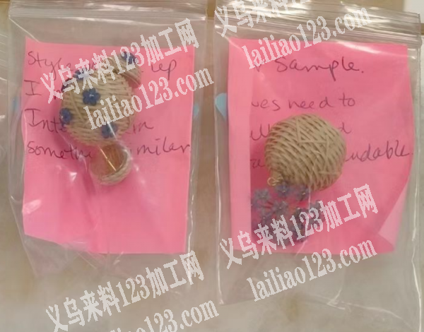 外贸编织的手工活，外贸单子，如图