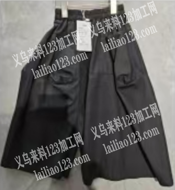寻找做裤子的加工厂，针线加工厂出，我出面