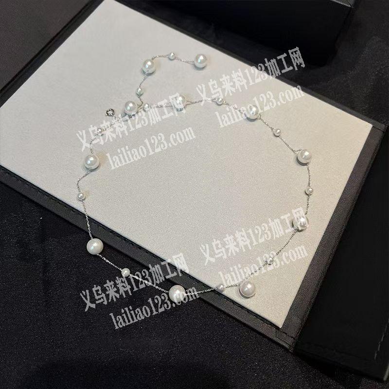 项链穿珠子的手工活外发，如图，寻找会做的