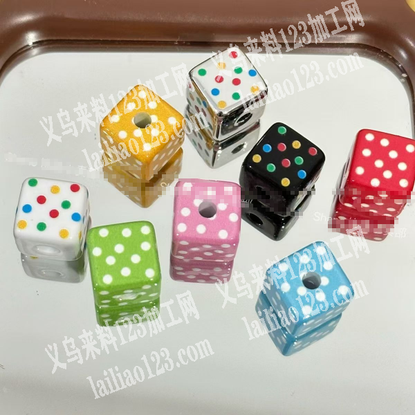 《转移印工艺》这个骰子印花外发加工，如图