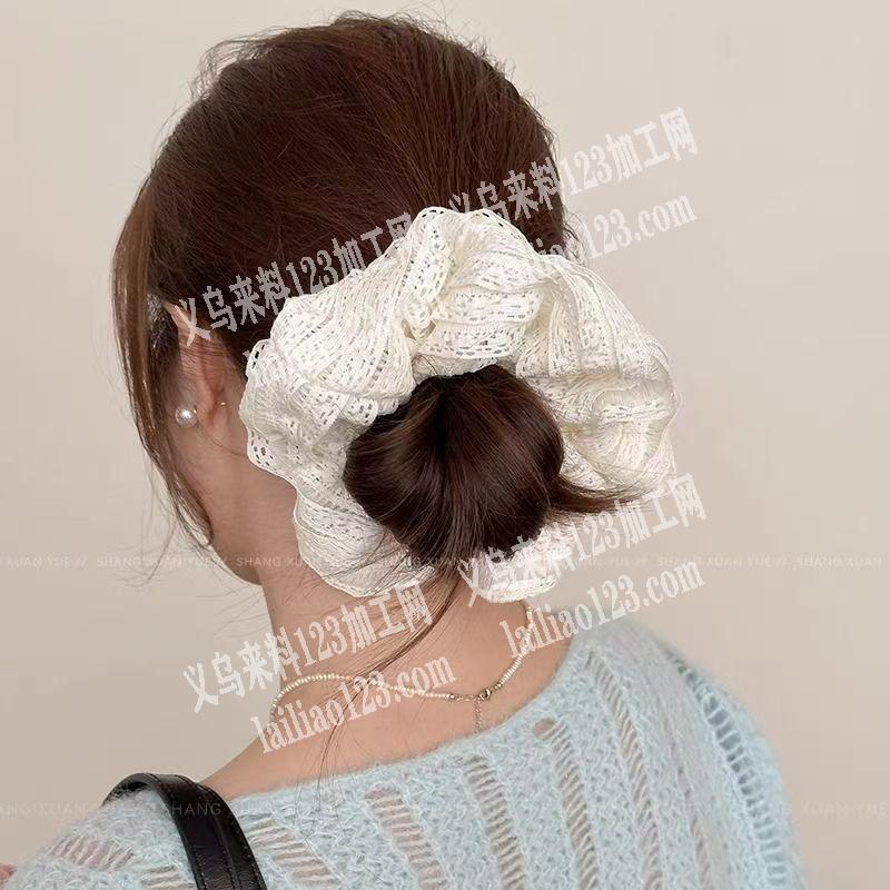 寻找布艺发圈工厂，成品工厂，或者加工厂，