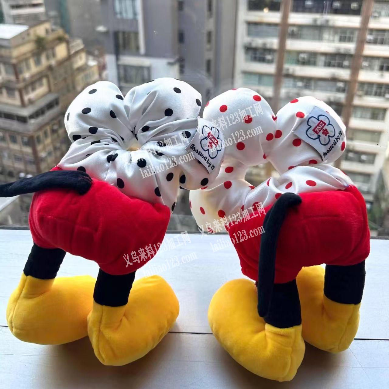 米奇布艺发圈，如图，花朵发圈，寻找专业做