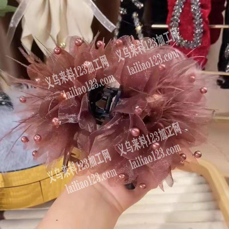 订单量大的，如图，大量网纱花抓夹成品订单