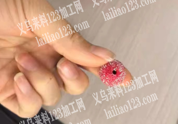 50万珠子订单，杨梅珠子。砂糖珠效果的珠