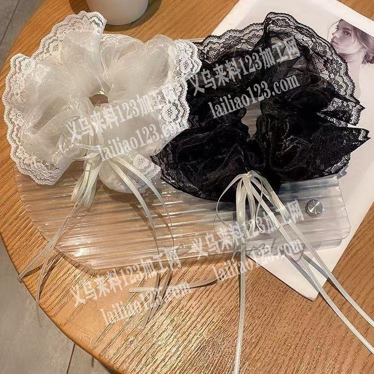 寻找做如图发圈的工厂，款式多，长期有单，
