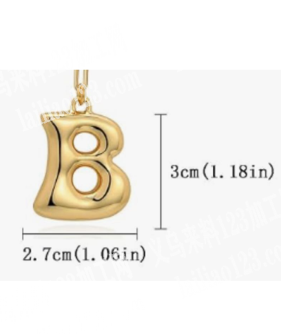 公司寻找生产字母吊坠的工厂，如图，有订单