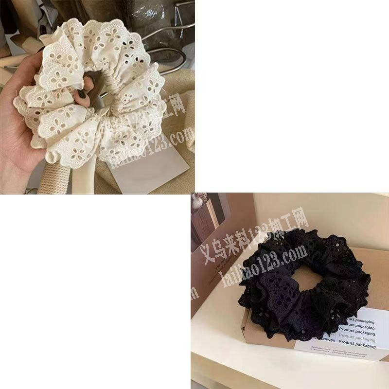 《诚寻成品工厂》寻找这个布艺花边的发圈。