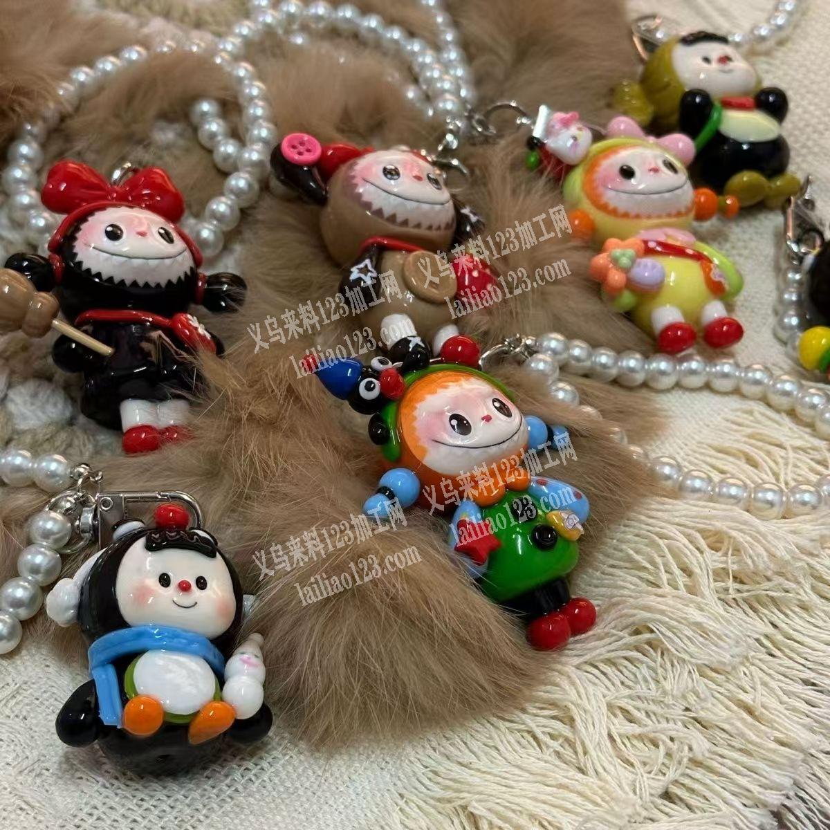 大量树脂公仔娃娃挂件订单，如图，寻找专业