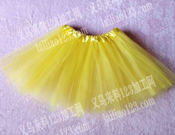 《月底交货》如图网纱裙蓬蓬裙外发加工，大
