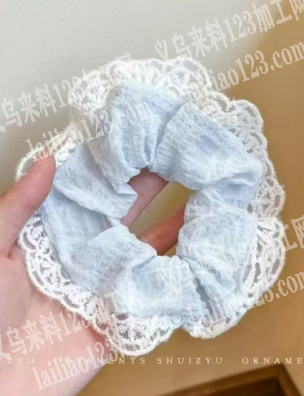 大量布艺发圈订单，现金结账，找做如图大肠