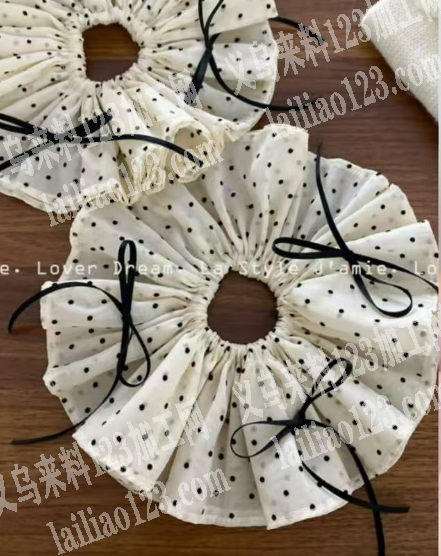 大量卷边的布艺发圈订单，寻找专业做布艺发