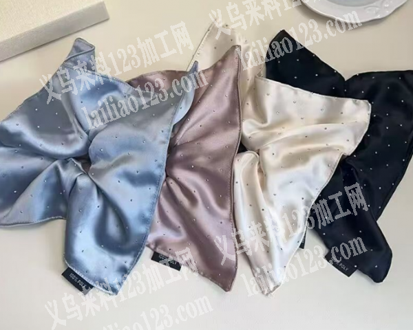 爆款布艺四角发圈发圈订单，外发加工，寻找