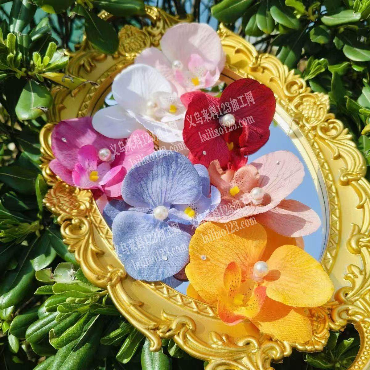 大量采购如图仿真花头，拿来做头花用的，寻