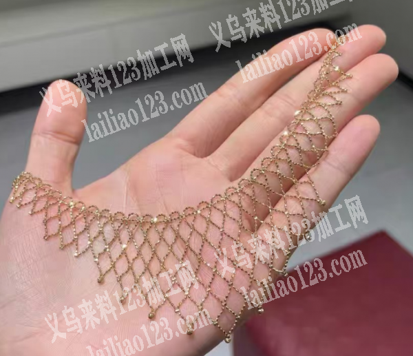 高档流苏项链成品订单，。如图。新中式的项