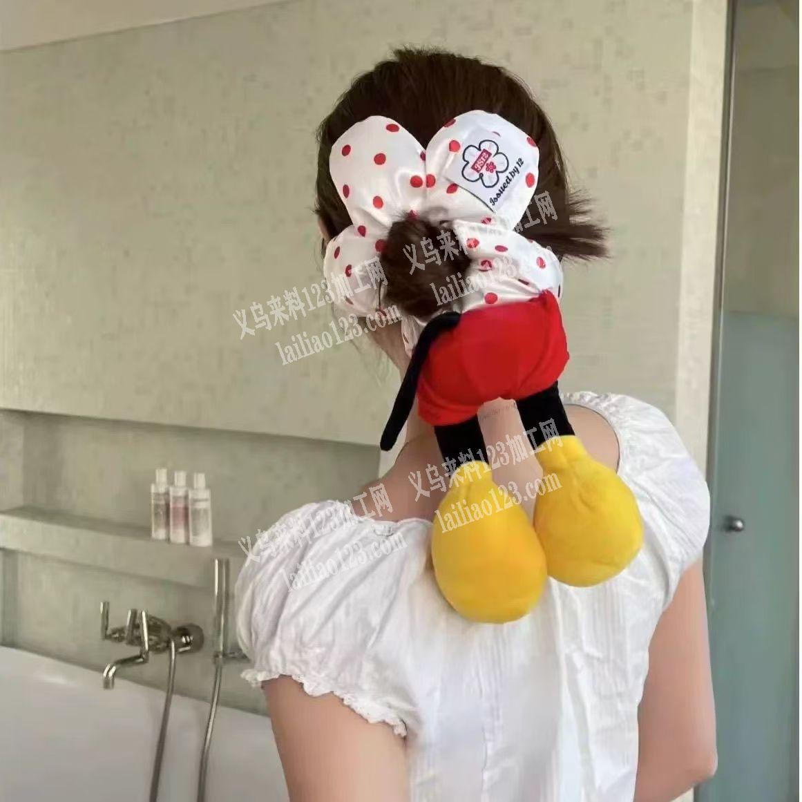 《可发义乌周边》布艺米奇发圈订单，如图，