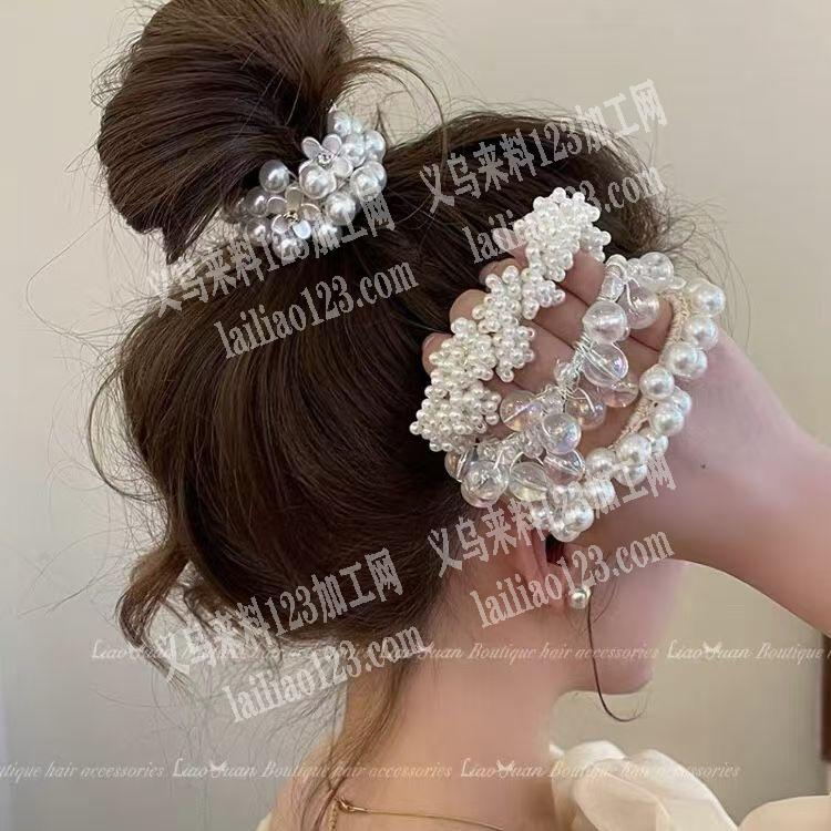 大量寻找这个手工穿珠钩针发圈的工厂，我要