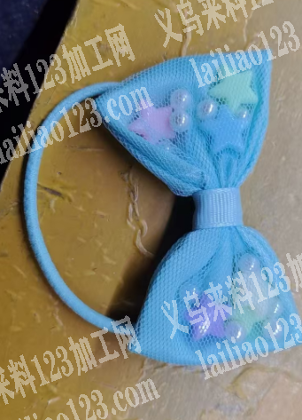 蝴蝶结发圈外发加工，如图，寻找有没有做蝴