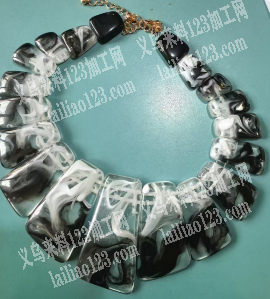 树脂项链成品订单，如图，半成品也可以，寻