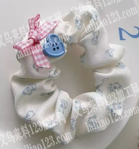 采购如图布艺发圈，寻找源头工厂，请联系详