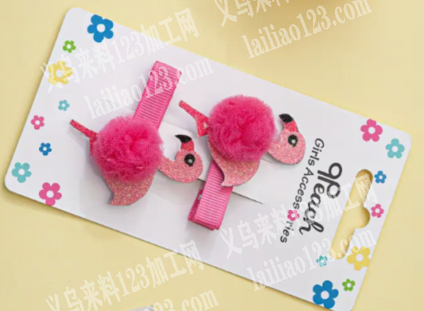 寻找如图织带包边的卡通发夹源头厂家，能做