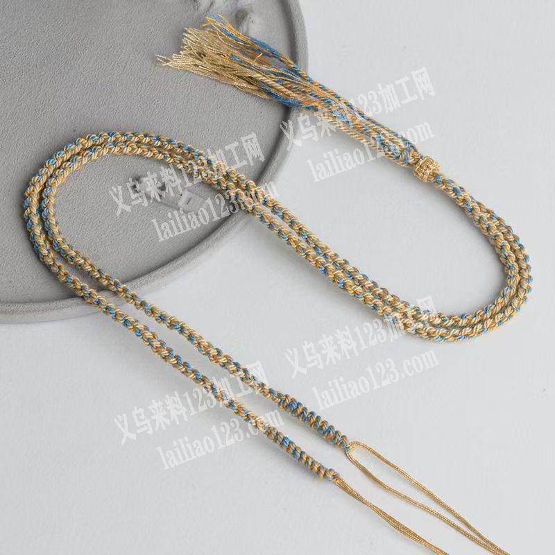 寻找编织项链绳子的手工活加工厂。必须有经