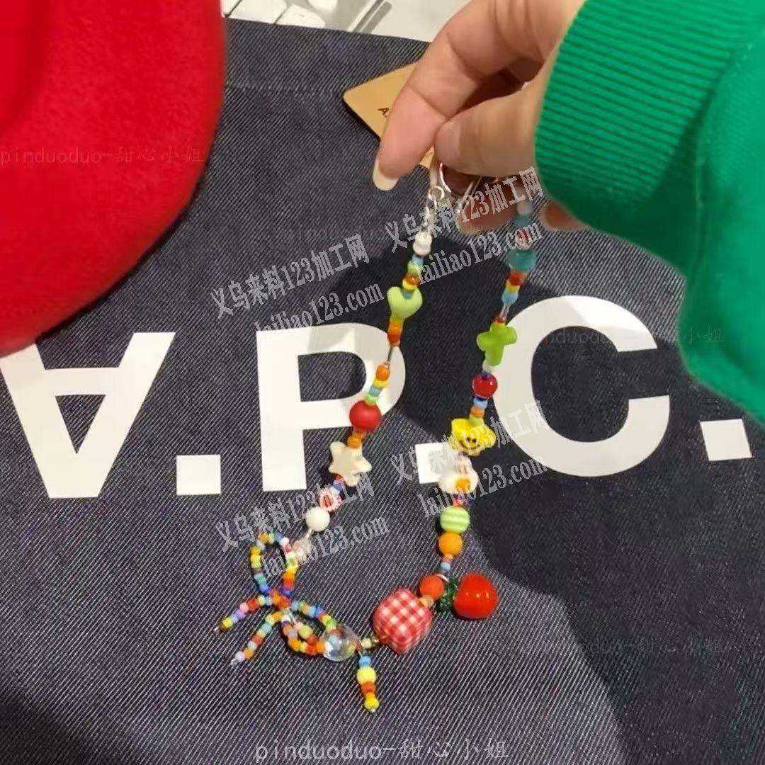 项链手链穿珠子的手工活外发，如图，寻找会