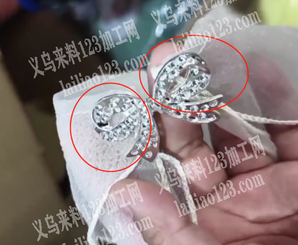 手缝的手工活外发，针线活，这个蝴蝶结手缝