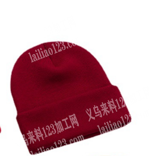 寻找圆机针织加工厂，针织帽子，如图，有订