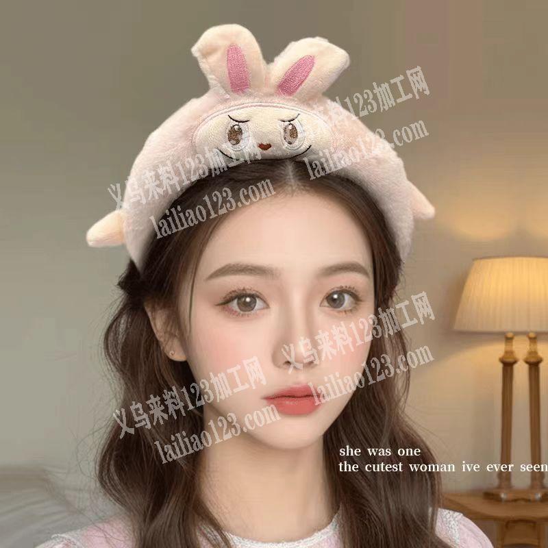 找毛绒卡通发箍成品订单工厂，如图，有订单