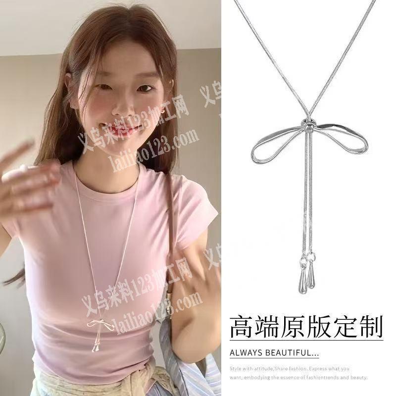 如图，蝴蝶结项链成品订单，找做成品的工厂