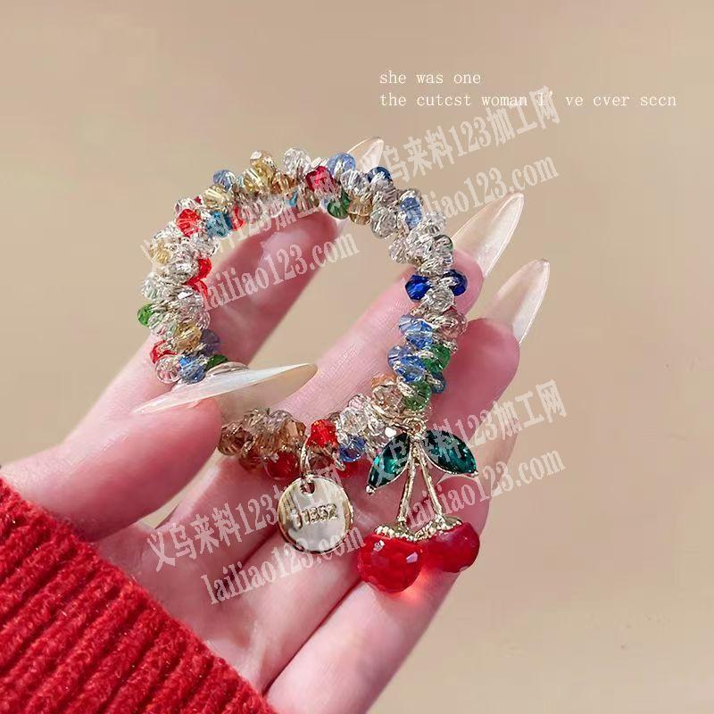 大量串珠钩针发圈订单，如图，寻找厂家，请
