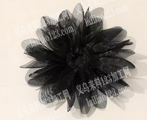 寻找做这个成品的网纱花朵的工厂，如图，有