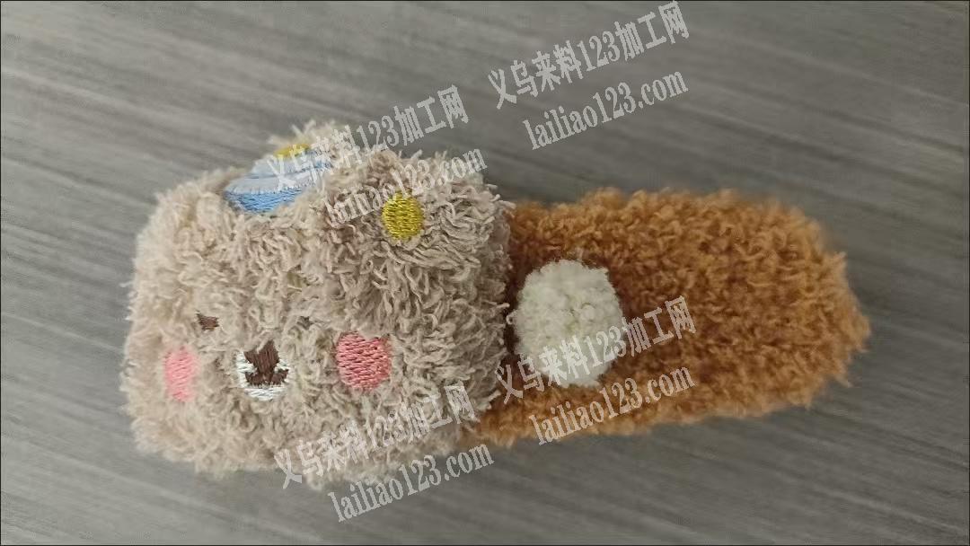 长期有爆款的毛绒发夹订单，如图，寻找工厂