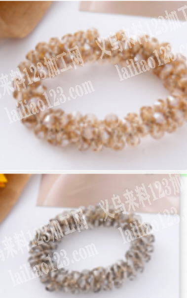 要现货，串珠钩针编织的发圈成品订单，寻找