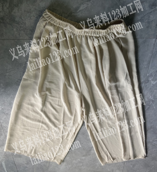 50000如图服装短裤订单外发加工，寻找
