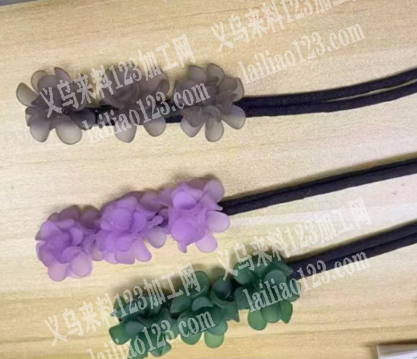 花朵发簪成品订单，如图，寻找工厂，请联系
