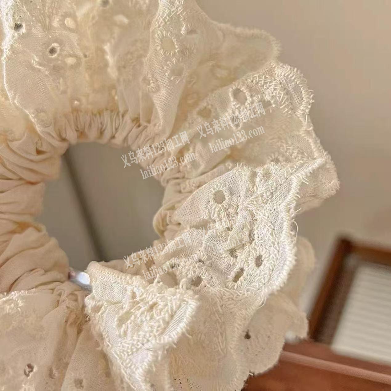 布艺花边发圈成品订单，寻找专业做这个成品