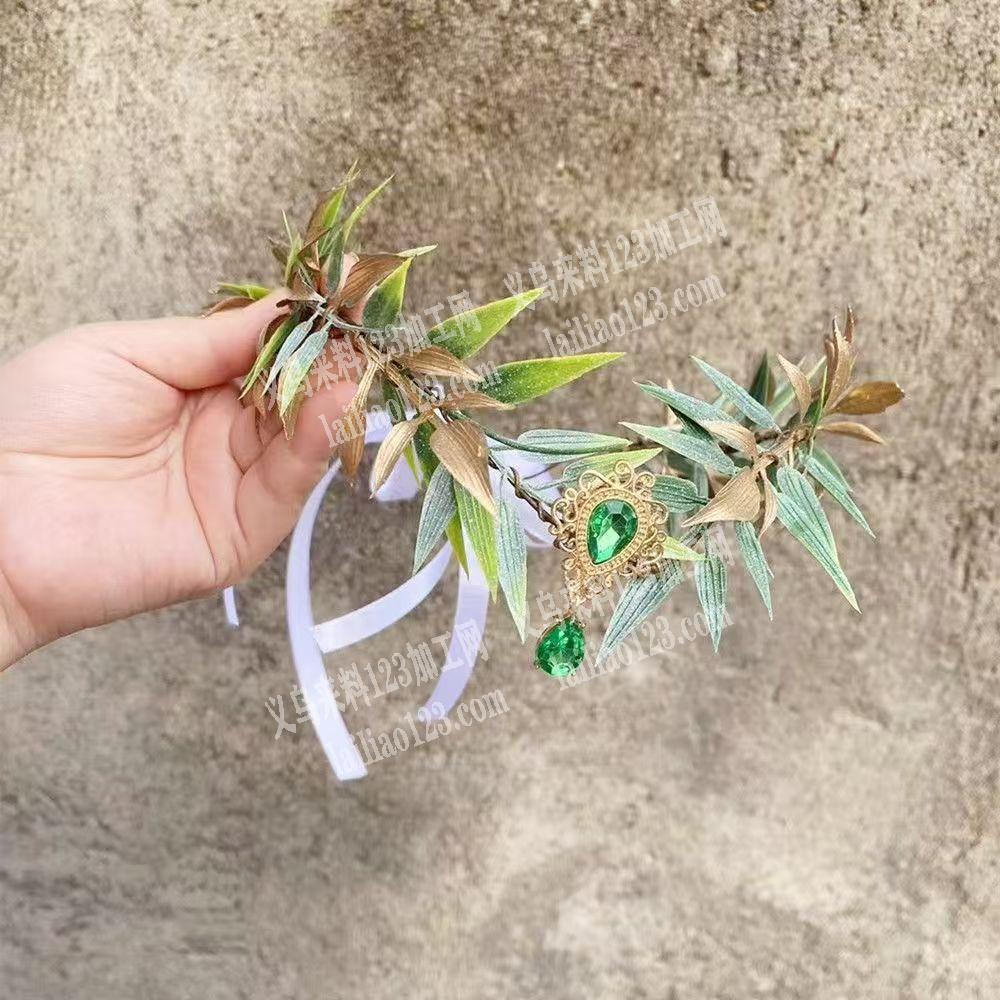 手工头箍订单，如图巴洛克复古森系头箍，寻