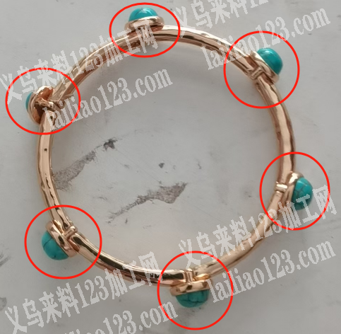 小量手链穿鱼线合金配件。组装手镯订单，寻