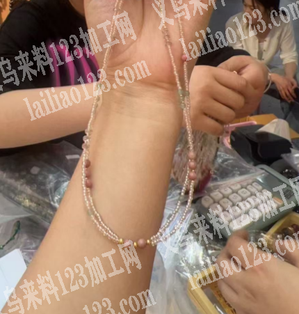 手工活外发，串米珠加工，2到3m，内销质