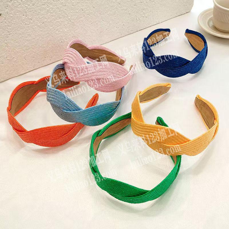 大量，如图编织的发箍成品。寻找成品工厂，