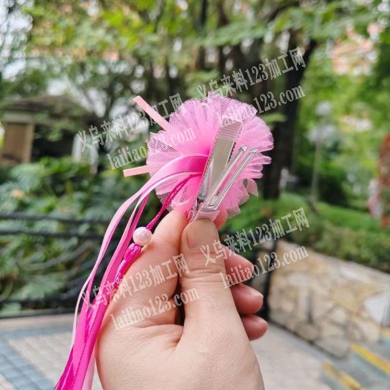 儿童发夹，粘胶的手工活外发加工，寻找会做