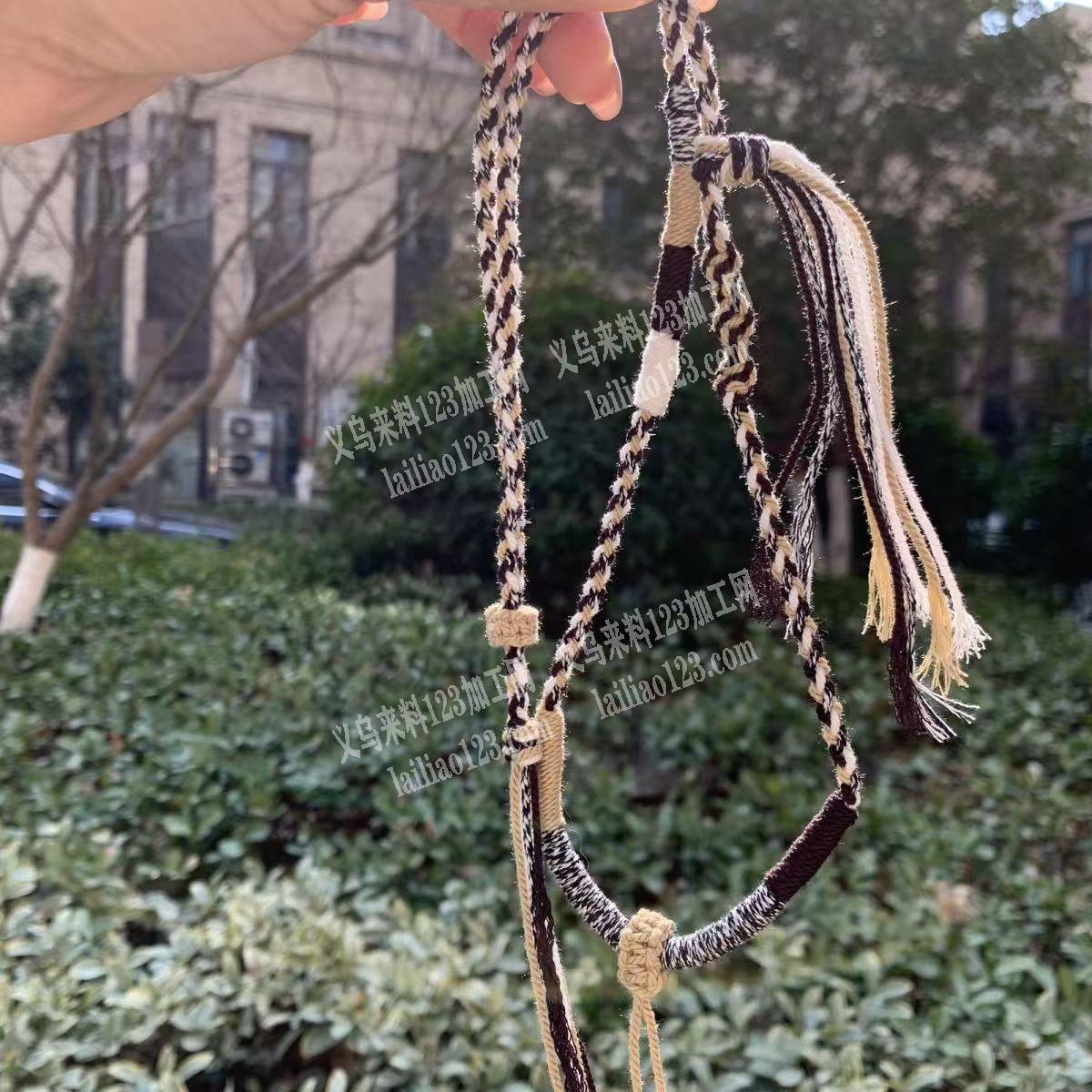 藏式编织项链绳订单，如图，编织打结专业会