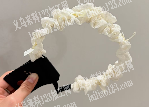 布艺手工头箍的手工活外发加工，发义乌本地