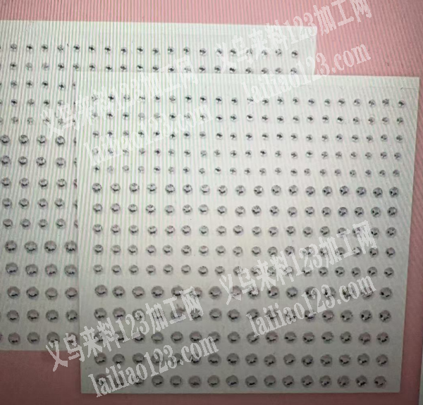寻找做这种钻贴的厂，如图，手工活外发，联